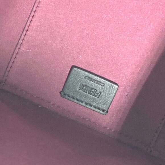 FENDI 8BS083 ORIGAMI MINI Small Shoulder Shoulder Bag Leather purple Unused - Picture 15 of 16